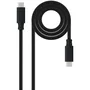 Nanocable Cable USB 3.2 Gen2x2 USB-C a USB-C, 3 m, 20Gbps, 100W, Negro